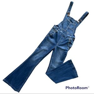 Free people flare overalls